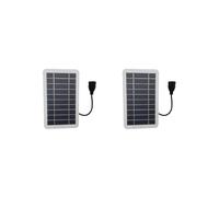 2X Carte de Chargement Solaire Portable Chargeur USB Solaire Étanche Adapté Aux Voyages en Plein Air et au Camping Alimentation Mobile