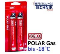 2x cartouches de gaz Polar Gas anneau rouge pour Senco Paslode Tjep Makita Hitachi BeA 165mm 80ml