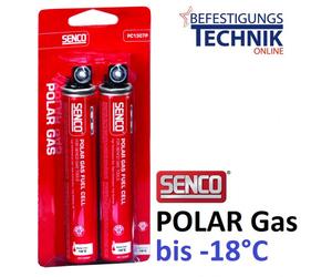 2x cartouches de gaz Polar Gas anneau rouge pour Senco Paslode Tjep Makita Hitachi BeA 165mm 80ml