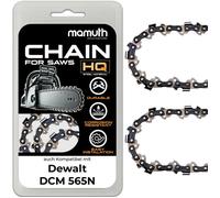 2x Chaîne de tronçonneuse 30cm 1,1mm 3/8"" 45 TG pour Dewalt DCM 565N