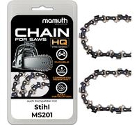 2x chaîne de tronçonneuse 30cm 1,3mm 3/8" 45 TG pour Stihl MS201