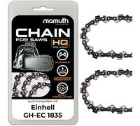 2x chaîne de tronçonneuse 35cm 1,3mm 3/8"" 52 TG pour Einhell GH-EC 1835