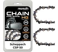 2x chaîne de tronçonneuse 50cm 1,5mm 0,325"" 76TG pour Scheppach CSP 50