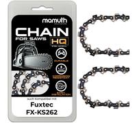 2x Chaînes de scie 50cm 1,5mm 0,325"" 76TG pour Fuxtec FX-KS262