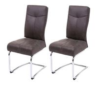Mendler 2x Chaise Salle à Manger HWC-G56 - Gris
