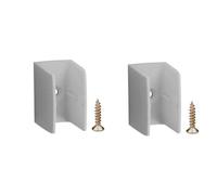 cyclingcolors 2x Clip bloqueur de manivelle volet Roulant gris Support Guide Manette Plastique 15mm - 18mm Universel fenêtre Mur à Visser