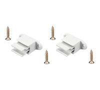 cyclingcolors 2x Clip bloqueur de manivelle volet Roulant réglable blanc Support Guide Manette Plastique 14mm Universel fenêtre Mur à Visser