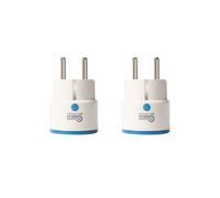 2X Coolcam Domotique Z-Wave Prise Intelligente Module D'Appareil Zwave Prise Marche / Arrêt avec Système D'Alarme Domestique Prise Européenne
