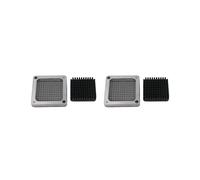 2X Coupe-Frites en Acier Inoxydable + 3 Lames Taille, PièCes de Coupe-Frites Frites Coupe-Croustilles de Pommes de Terre Frites (6,5 Mm)