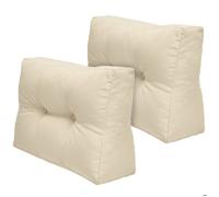2X Coussin pour palette Outdoor Dossier ECO Elements, 60x40cm, Naturel