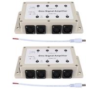 2X Dc12-24V 8 Canaux Dmx Dmx512 de Sortie de Canal Ont Mené Le Distributeur de Diviseur D'Amplificateur de Signal