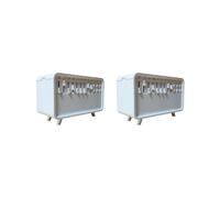 2X Diffuseur D'Arômes et D'Air à Bruit Blanc, Humidificateur avec 8 Niveaux de Bruit Blanc Réglables, Veilleuse, Haut-Parleur