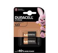2X Duracell CR123 Batteries Lithium 3V DL123A 123A Flash D'Appareil Photo