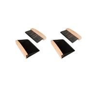 2X Ensemble de Petite Pelle et Balayette, Balai à Main et Pelle à Poussière, Ramasse-Miettes en Bois pour la Maison, le Bureau, le Canapé, Noir.