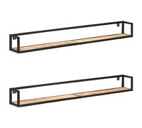 vidaXL Étagères murales 320673 - 2 pièces 120 cm Bois de manguier brut