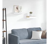 vidaXL Étagères murales flottantes 2 pcs – MDF blanc 50 x 23 x 3,8 cm