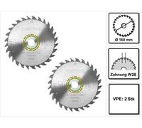 2x Festool lame de scie circulaire universelle W28 160 x 2,2 x 20 mm 160 mm 28 dents ( 496302 ) TS TSC ATF AP