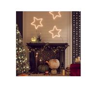 vidaXL Étoiles de Noël LED 48 Blanc chaud