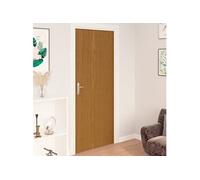 2x Films Autoadhésifs pour Portes Film Autocollant pour Meuble Mobilier Résistant à l'Humidité Opaque Chêne Clair 210x90 cm PVC