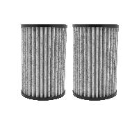 2x Filtre à charbon actif compatible avec Meltem M-WRG-II