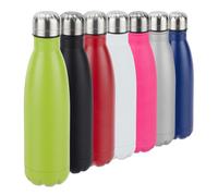 2x Gourdes inox bouteille eau acier inoxydable 0,5 litre isotherme froid chaud, vert