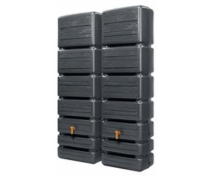 2x GRAF Slim Wood Decor Set 350L graphite