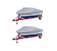 vidaXL Housses de bateau Lot de 2 427-488 x 229 cm Imperméable Gris