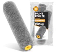 2x Instalguru Rouleau 15 cm Peinture Manchon Mousse Flocage Murs Floquée