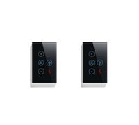 2X Interrupteur de Ventilateur Intelligent Tuya Zigbee, Connexion Réseau Américaine, Contrôle par Application Alexa/ Assistant, Commande Vocale,
