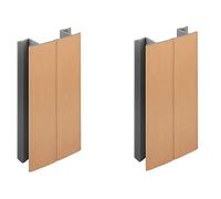 2x Jonction de plinthe 100mm finition cuivre brossé multi angle Angulaire Coin Cuisine Raccord Connecteur Pied de meuble Profil PVC Plastique