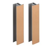 2x jonction de plinthe 120mm finition bronze brossé cuivre cuisine raccord connecteur pied de meuble profil PVC plastique