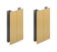 2x Jonction de plinthe 120mm or doré multi angle Angulaire Coin Cuisine Raccord Connecteur Pied de meuble Profil PVC Plastique Finition