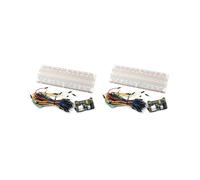 2X Kit de Module D'Alimentation pour Platine D'Expérimentation MB102 avec Platine D'Expérimentation Sans Soudure à 830 Points et 65 Fils de Liaison
