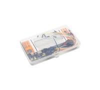 2X Kit de Module D'Alimentation pour Platine D'Expérimentation MB102 avec Platine D'Expérimentation Sans Soudure à 830 Points et 65 Fils de Liaison