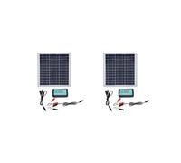 2X Kit de Panneaux Solaires 100 W 12 V avec Contrôleur de Charge MPPT, Panneau Solaire en Aluminium pour Camping-Car, Bateau, Remorque.