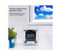 2X Kit D'Horloge Météo à Faire Soi-Même, Module WIFI, Internet des Objets, Affichage de L'Heure, de la Température et de L'Humidité, Pratique de