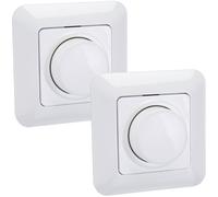 2x Kopp Variateur LED + Cadre Variateur à Molette Interrupteur Lumière