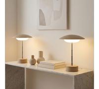 2x Lampe de table Touchdimmer Lampe de lecture LED Lampe de table réglable en hauteur Batterie H26cm