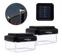 GreenBlue GB125 WW Lampe solaire sur poteau LED 3200K lot de 2 noir