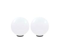 vidaXL Lampes de jardin LED sphériques 2 pièces 50 cm PMMA
