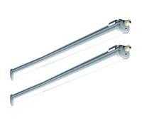 2x LED 150 CM lumières de baignoire 32 watts lumière du jour salle humide humide plafonniers halls d'industrie éclairage atelier sous-sol garage IP65