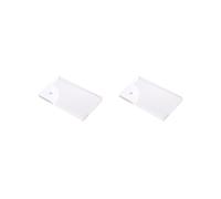 2X LED Vierge Acrylique Brillant Carte de Visite Lumière Transparente Nom Étiquette Conseil Bricolage Cadeau pour Mari Petits Amis Papa Cadeau