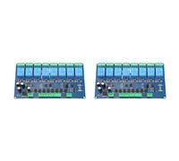 2X Modbus-Rtu Module de Relais à 8 Canaux Modbus RTU 8 Entrées de Commutateur Communication RS485 TTL