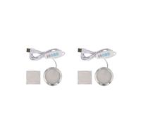 2X Modèle D'Impression 3D Lumière LED Projecteur LED 5 V Veilleuse Ultra Fine USB Lumière LED Réglable pour Kit de Lampe de Garage