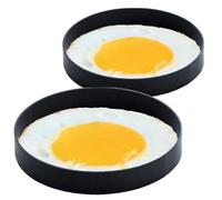2x moule à bord d'œuf au plat pour omelette aux crêpes aux œufs