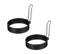 2X Moule à Crêpes Aux œufs Ronds, Moule Anti-Adhérent en Forme de Cercle, Outil de Cuisine pour Faire Frire McMuffin Ou Façonner Les œufs