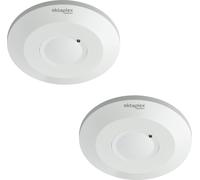 2x Oktaplex détecteur de mouvement HF capteur 360° radar montage au plafond blanc capteur micro-ondes