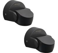 2x Oktaplex détecteur de mouvement pivotant IP65 capteur infrarouge 180° avec protection anti-reptation 360° anthracite pour montage mural et au plafond