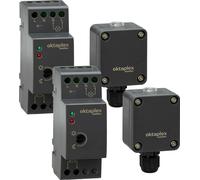 2x Oktaplex Interrupteur crépusculaire pour rail DIN 230V capteur crépusculaire externe IP65 anthracite