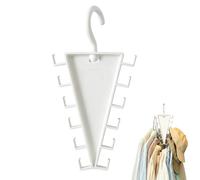 2X Organiseur De Placard Double Face en Forme V,12 Crochets Rotatifs À 360° | Support De Rangement Vertical Multicouche Pour Vêtements, Cintre Peu Encombrant, Pour Chapeaux, Écharpes